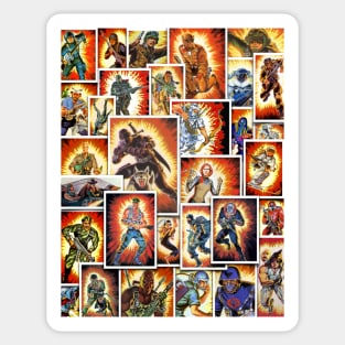 GI Joe card art Sticker